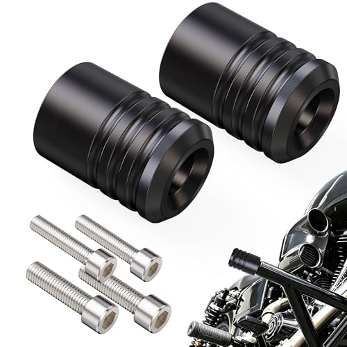 MZS Motorcycle 1.25" Crash Bar Sliders for Touring Softail Sportster Dyna - size: 2 PCS