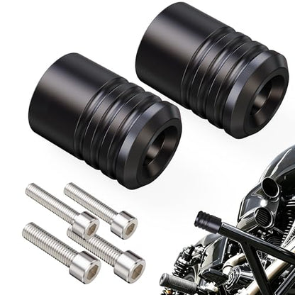 MZS Motorcycle 1.25" Crash Bar Sliders for Touring Softail Sportster Dyna - size: 2 PCS