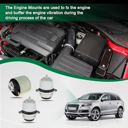 SCITOO Engine Motor and Transmission Mount for Audi for Q7 3.0L 2010-2012
