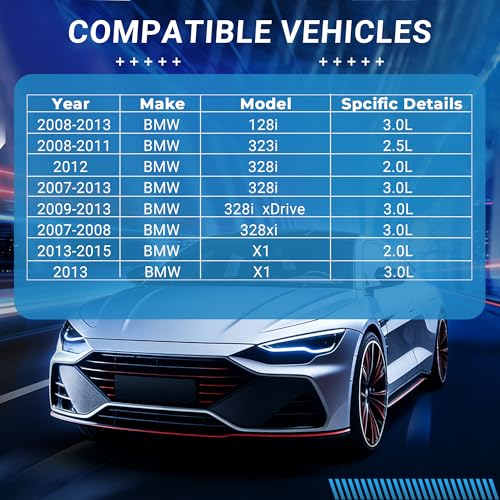 Brake Pads Rear Set Compatible with BMW X1 128i 323i 328i 328xi Automotive Replacement Rear Brakes Semi-Metallic D1171 - style: D1171