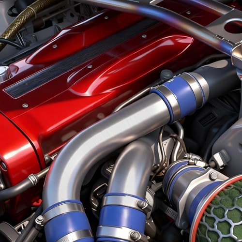 Intercooler Pipe OD 2.5"/63mm 90 Degree Elbow Aluminum Alloy Tube Bend Intake Tube- Pack of 1 - size: 2.5''