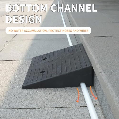 Curb Ramps for Wheelchairs 3.9 in Rise 2 Pack - size: 3.9‘’Height