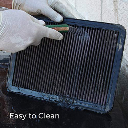 K&N High-Flow Original Lifetime Engine Air Filter: Increase Power & Acceleration, Washable, Premium, Replacement Air Filter: Compatible with 2014-2018 MASERATI (Ghibli, Levante, Quattroporte), E-0651