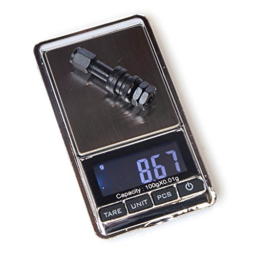 Circuit Performance VS43 Black Bolt-in Valve Stems 43mm (Set of 4)
