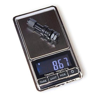 Circuit Performance VS43 Black Bolt-in Valve Stems 43mm (Set of 4)