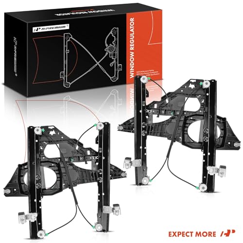 A-Premium Front Driver and Passenger Side Power Window Regulator with Motor - style: Front Driver and Passenger