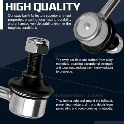 K750123 Stabilizer Sway Bar Links Front Compatible With Lexus 2013-2018 ES300h,2013-2018 ES350,For Toyota 2013-2018 Avalon,2007-2017 Camry - size: K750123