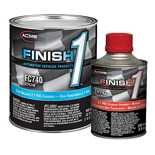 acme Sherwin-Williams Finish 1 VOC Super Brillante Gloss Clearcoat Medium Kit (Quart)