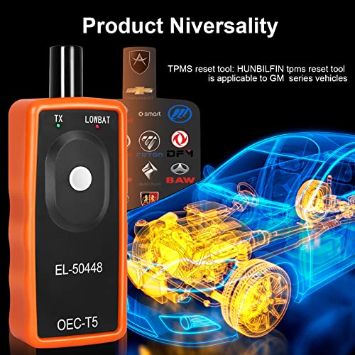 TPMS Relearn Tool for GM Auto Tire Pressure Monitor System Sensor Activation TPMS Reset Tool OEC-T5 EL-50448 for GM/Cadillac/Buick/Chevy Series Vehicles 2025 Edition