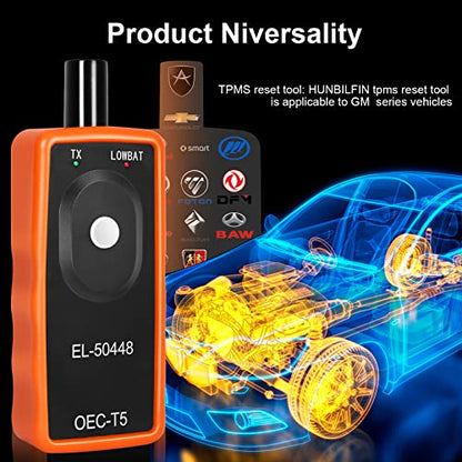 TPMS Relearn Tool for GM Auto Tire Pressure Monitor System Sensor Activation TPMS Reset Tool OEC-T5 EL-50448 for GM/Cadillac/Buick/Chevy Series Vehicles 2025 Edition