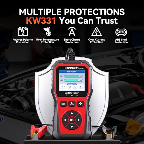 KONNWEI KW331 6V 12V 24V Car Battery Tester with Cloud Report
