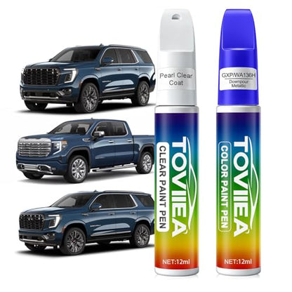 Downpour Metallic(GXP/WA136H) Touch Up Paint for GMC - color: (GXP/WA136H)Downpour Metallic for 2026 Sierra/2025 Sierra/2024 Sierra/2023 Sierra/2026 YUKON & YUKON XL/2025 YUKON & YUKON XL/2024 YUKON & YUKON XL/2026 Terrain/2024 Terrain/2026 Acadia/2025 Ac