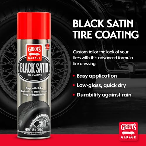 Griot's Garage Black Satin Tire Coating 15 oz, 6 pk - size: 15 Ounce (Pack of 6)