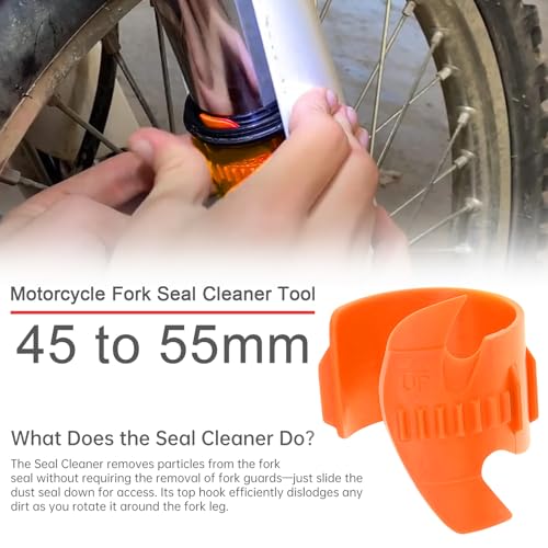 Fork Seal Saver & Oil Level Syringe Gauge Kit, Suspension Repair Tool Kit - color: Orange
