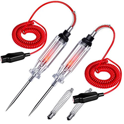 2PCS Automotive Circuit Tester, 6-24V with Replacement Indicator Light - size: 2-Packs