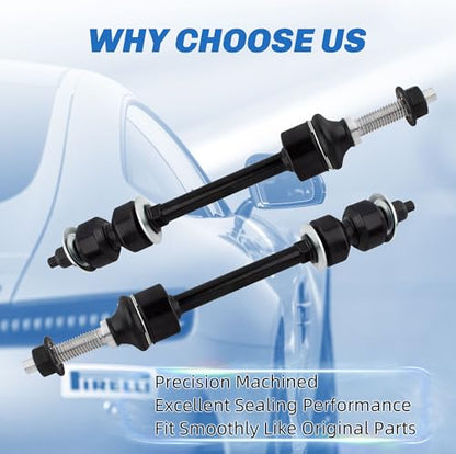 Stabilizer Sway Bar Link Front Compatible With Dodge Ram 1500 2500 3500 2WD / RWD Only Front Sway Bar End Links K80821 - size: K80821