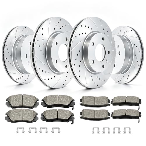 Acinoparts Front (12.64”) and Rear Brake Kit for 2010-2017 GMC Terrain - size: ABK01001