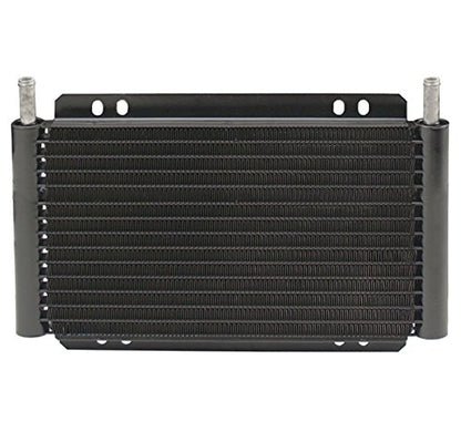 11" Engine Transmission Oil Cooler 6" Inch Electric Cooling Fan & 6AN In-line Hose Thermostat Switch Wiring Kit (170'F On - 155'F Off) - size: 170'F On - 155'F Off