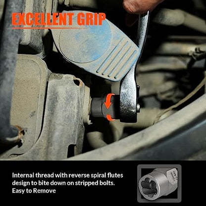 Bolt Extractor Kit,13Pcs Stripped Bolt Extractor Set for Impact Bolt&Nut - size: 14 PCS