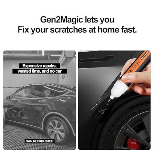 Mosaic Black Metallic Touch Up Paint Pen Kit Compatible with Chevy [Clear Coat Included], GB8/WA384A Color Match for Scratches, Rock Chips, Bumper Dings, Easy Scratch Repair & Rust Remover - color: Compatible with Chevy - Mosaic Black Metallic