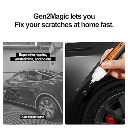 Mosaic Black Metallic Touch Up Paint Pen Kit Compatible with Chevy [Clear Coat Included], GB8/WA384A Color Match for Scratches, Rock Chips, Bumper Dings, Easy Scratch Repair & Rust Remover - color: Compatible with Chevy - Mosaic Black Metallic