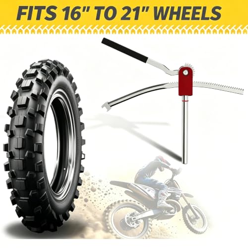 SporGain Dirt Bike Tire Changing Stand, Heavy-Duty Tire Mounting Tool - color: Colorful