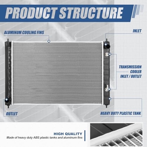 Auto Dynasty 13406 Radiator for 2008-2017 Nissan Murano Quest 3.5L - style: 08-17 Murano Quest 3.5L