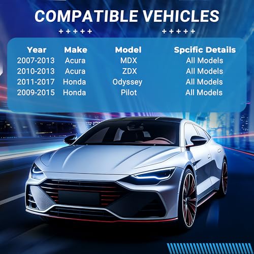 Brake Pads Rear Set Compatible with Acura MDX ZDX, Honda Odyssey Pilot Automotive Replacement Rear Brakes Semi-Metallic D1281 - style: D1281