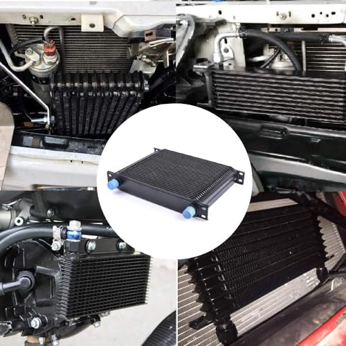30 Row AN10-10AN Stacked Plate Oil Cooler Aluminium Alloy - color: Oil Cooler, size: 30 Row-BK