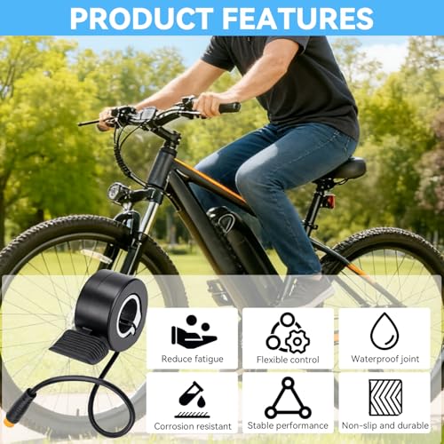 Jerbor Thumb Throttle Speed Controller for Qlife Racer 27.5 Plus Fat Tire