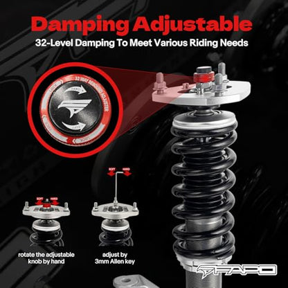 FAPO PF 32 Level Damper Coilovers for Honda CR-V 2002-2006 RD4-RD9 - size: 2002-2006