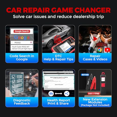LAUNCH OBD2 Scanner CRP123I V3.0 Elite,7 Resets Car Scanner,Lifetime Update