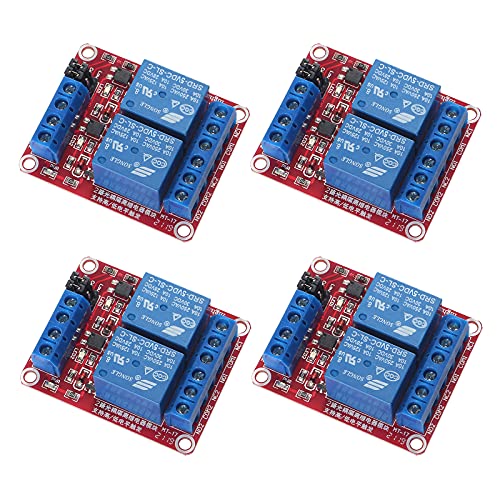 4pcs DC 5V Relay Module 2 Channel Relay Board with Optocoupler Support High or Low Level Trigger - size: 2 Channel - 5V