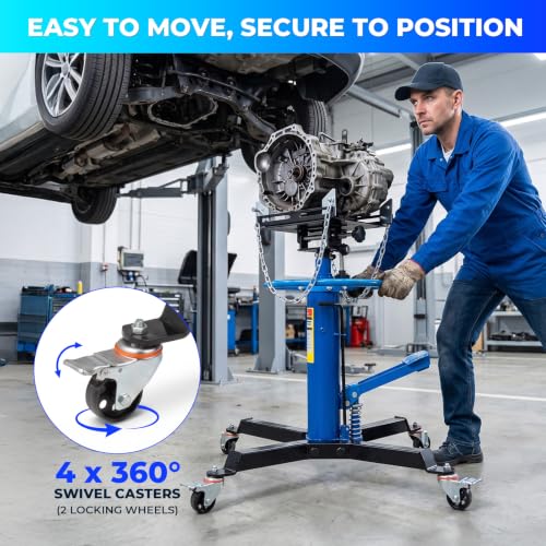Hydraulic Transmission Jack, 1322 LBS Telescoping High Lift Jack Stand
