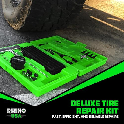 Rhino USA Tire Repair Kit (86-Piece) - Heavy Duty Tire Plug Kit - size: 86 Piece Set