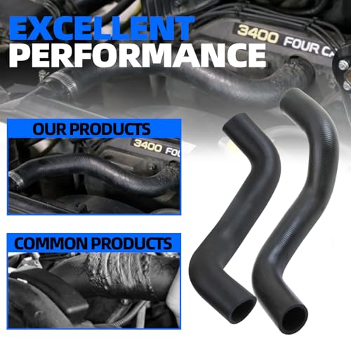 MITZONE Upper and Lower Radiator Hoses Set Compatible with 1996-2002 Toyota 4Runner 1995-2004 Tacoma 3.4L V6 16571-62070 16572-62090