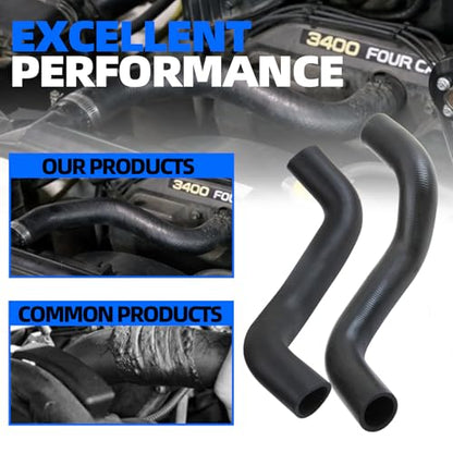 MITZONE Upper and Lower Radiator Hoses Set Compatible with 1996-2002 Toyota 4Runner 1995-2004 Tacoma 3.4L V6 16571-62070 16572-62090