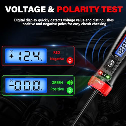 AWBLIN Power Circuit Probe Tester, 5-60V DC Digital Automotive Test Light