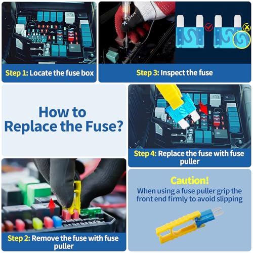 257Pcs Auto Fuse Assortment Kit with Circuit Tester and Relay Puller Pliers, Micro, Mini, Standard Blade Fuses for Car Boat Truck SUV (2A 3A 5A 7.5A 10A 15A 20A 25A 30A 35A 40A)