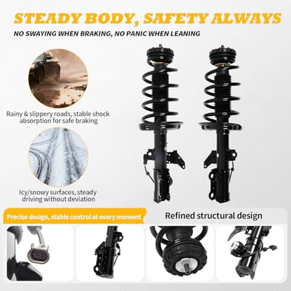 Front Shocks Absorber Struts Electric Compatible with SRX 10-16 - size: Front Shocks Absorber
