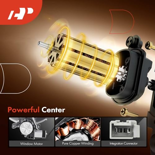 A-Premium Front Passenger Side Power Window Regulator with Motor (2-Pin) - style: Front Passenger (RH)