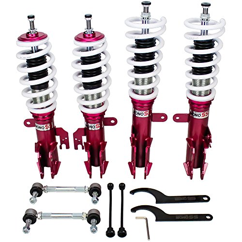 Godspeed MSS0116-B MonoSS Coilover Lowering Kit, Fully Adjustable, Ride Height, Spring Tension And 16 Click Damping, compatible with Lexus RX350 FWD (L10) 2008-13