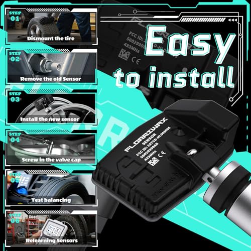 TPMS Sensor 433Mhz Tire Pressure Monitoring Sensor For CHRYSLER JEEP RAM - size: 56029398AB