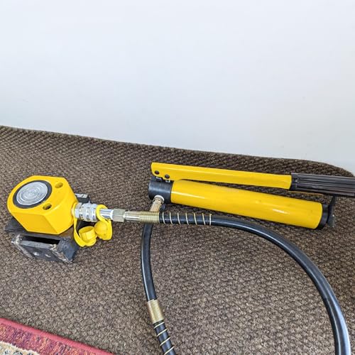 HFS(R) Hydraulic Hand Pump Power Pack Hose Coupler (10000 psi) Hydraulic Oip Pump Hand Operated Pump Hydraulic Hand Pump Manual Pump for Connecting Split Unit