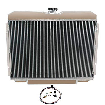 3Row Radiator Shroud Fan Relay For 1967-1970 FORD MUSTANG/MERCURY COUGAR V8 24"