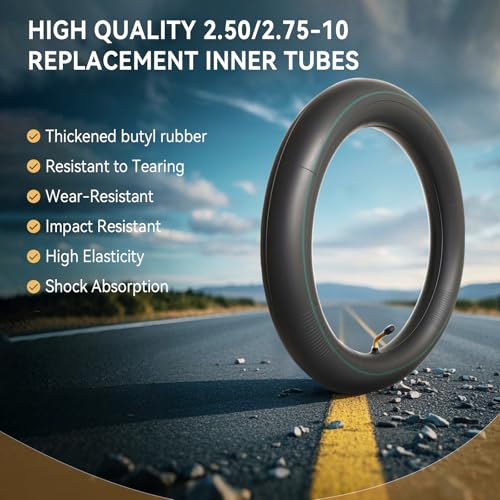 2 Pack 2.50-10 Dirt Bike Tire and Tube Set