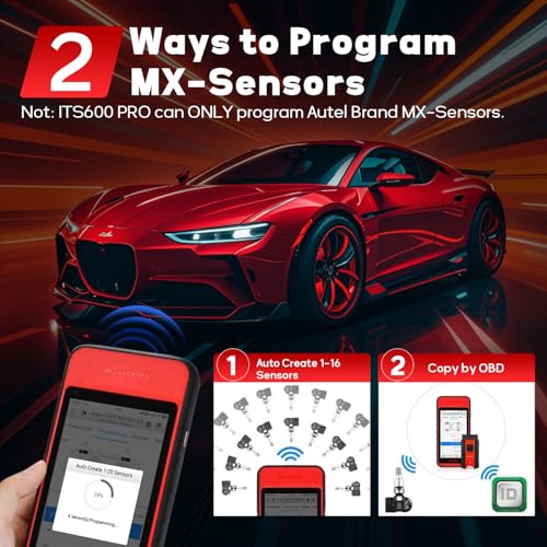 Autel MaxiTPMS ITS600Pro TPMS Programming Tool with Full TPMS, Upgraded Version of TS508 TS608 MK808TS ITS600 Complete TPMS Functions, 36+ Services, All System Diagnostics Free Lifetime TPMS Updates