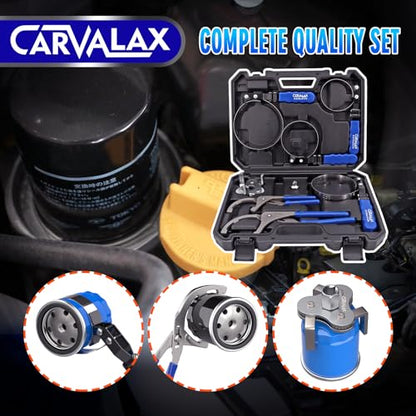 CARVALAX 8PCS Oil Filter Wrench Set