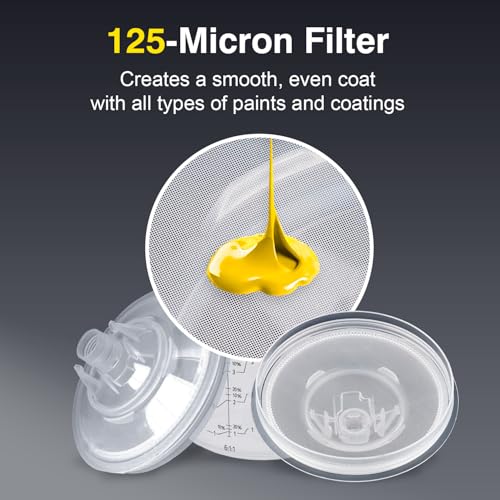 Disposable Paint Sprayer Mixing Cup for Automotive Paint Gun,Compatible with Original 1.0 System(not 2.0)-50pcs 20 Ounce Kit-50 Cup Liners,50 Lids with Strainer,1 Hard Cup with Retainer Ring,20 Plugs - size: 50pcs