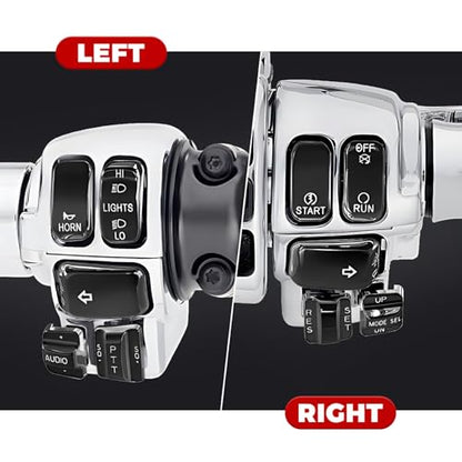 Hand Control Switch Housing Button Caps Black - color: black